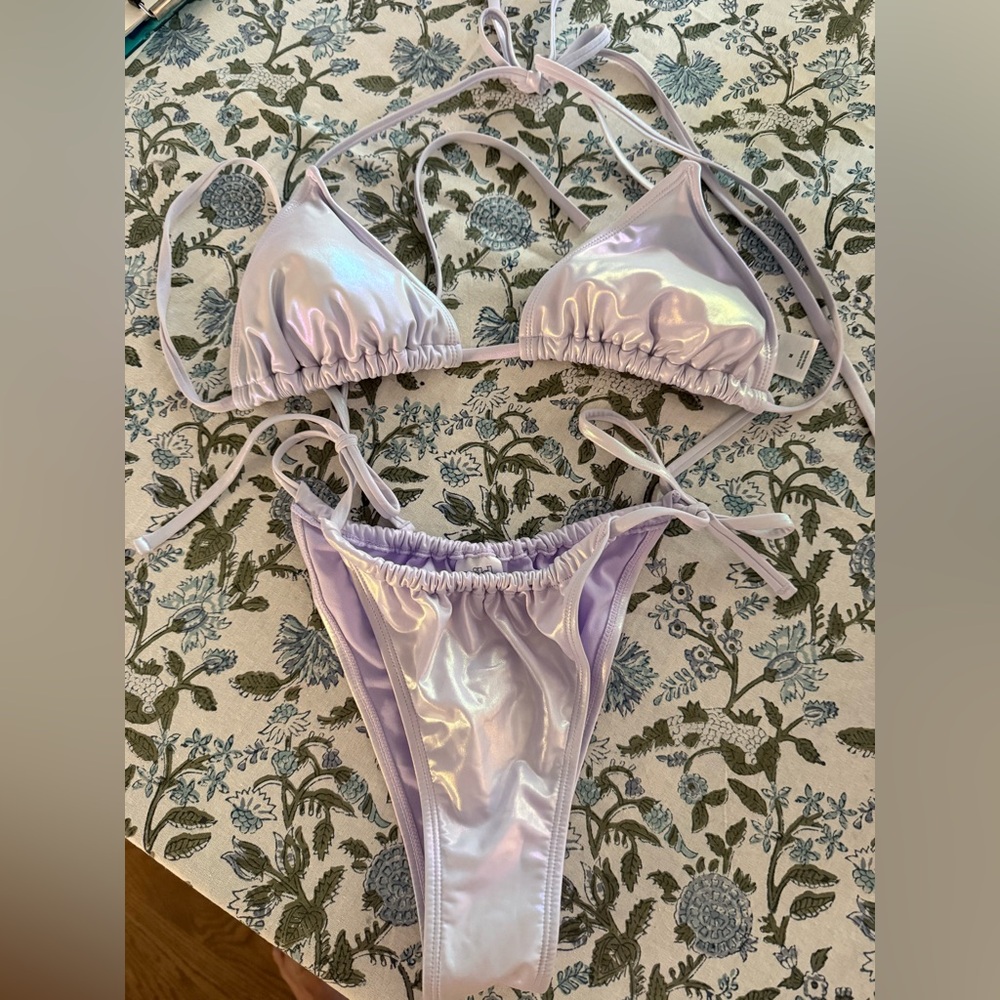 Wild Fable (Target) NWOT purple iridescent bikini